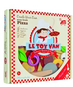 Le Toy Van Pizza & Toppings with Slice Cutter