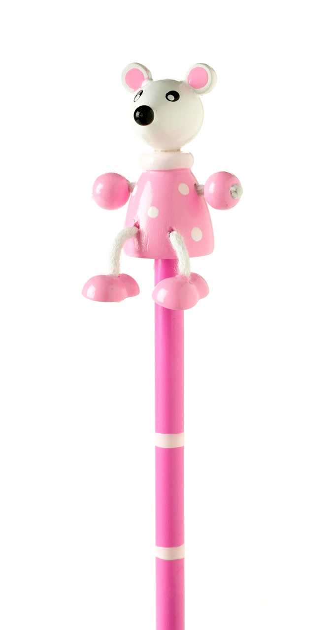 Orange Tree Toys Funky Pink Mouse Pencil