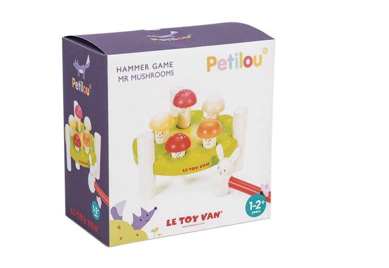PL092 Hammer Game ‘Mr Mushrooms' packaging