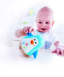 E0331 Penguin Musical Wobbler with child-1