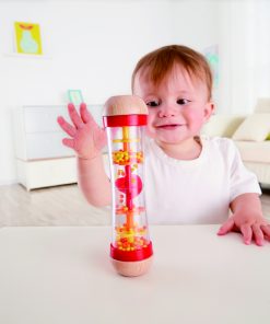 E0327Beaded Raindrops - Red with child-1