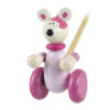 PUSH ALONG - PINK MOUSE (NO BEADS)