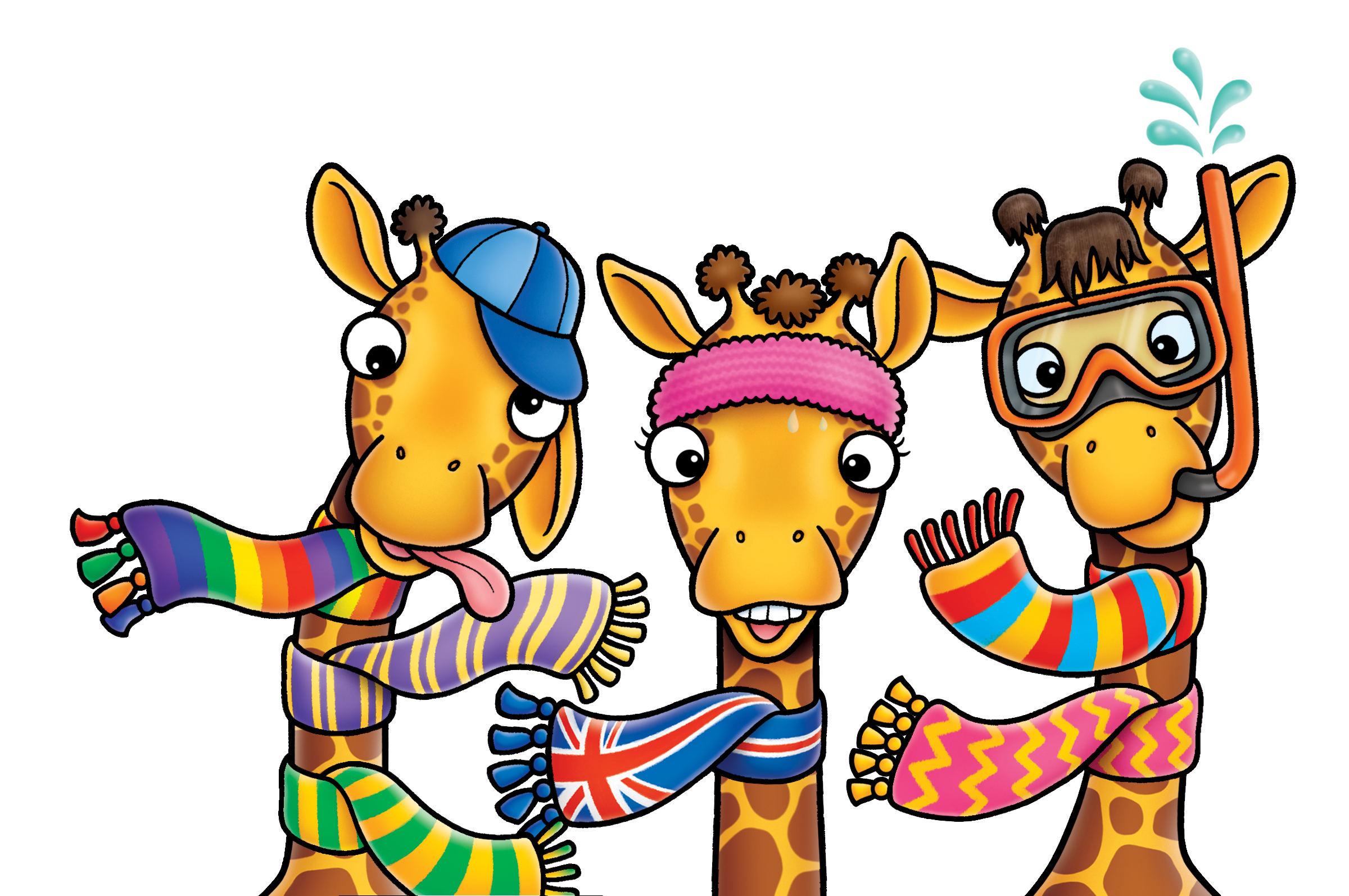 070 Giraffes in Scarves CHARACTERS WEB
