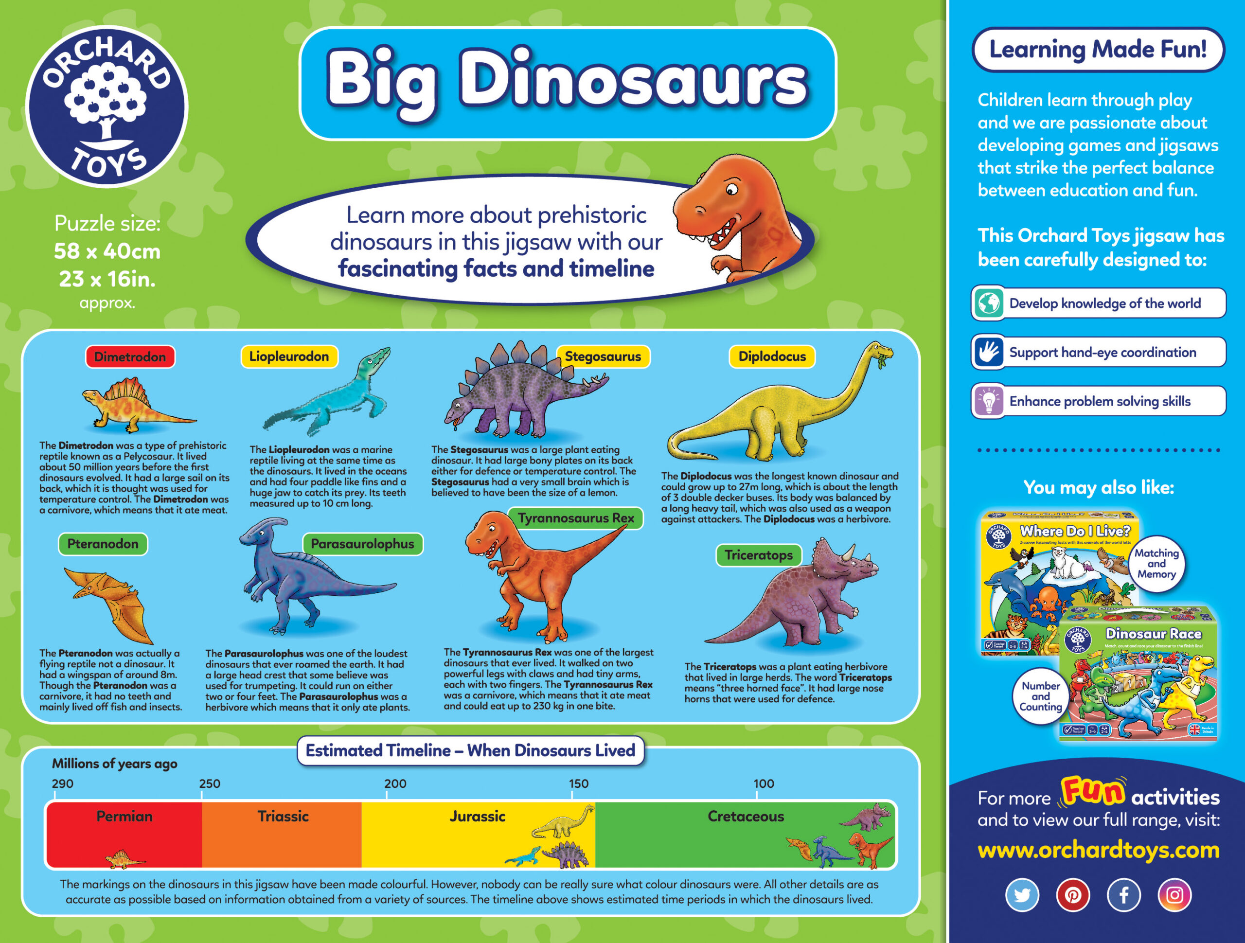 256 Big Dinosaurs PKG OL 141116