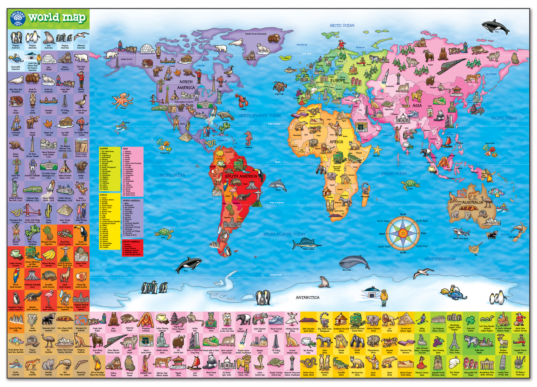 World map poster