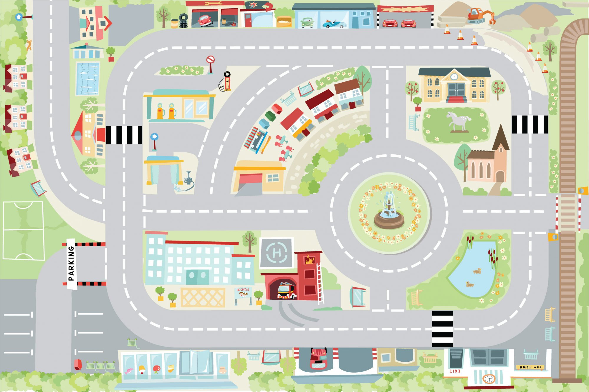 TV580 my first town playmat 2