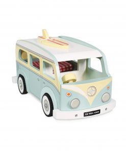TV478-Holiday-Campervan-Blue-Retro-Wooden-Surf-Board