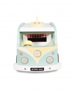 TV478-Holiday-Campervan-Blue-Retro-Wooden-Surf-Board-Front