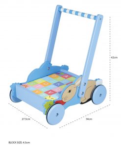PETER RABBIT BLOCK TROLLEY - MEASUREMENTS-12