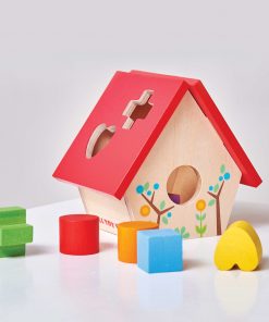 PL085-Bird-House-Wooden-Shapes-Sorter-Toddler-Toy-1