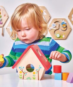 PL085-Bird-House-Wooden-Shapes-Sorter-Toddler-Toy-Boy-2