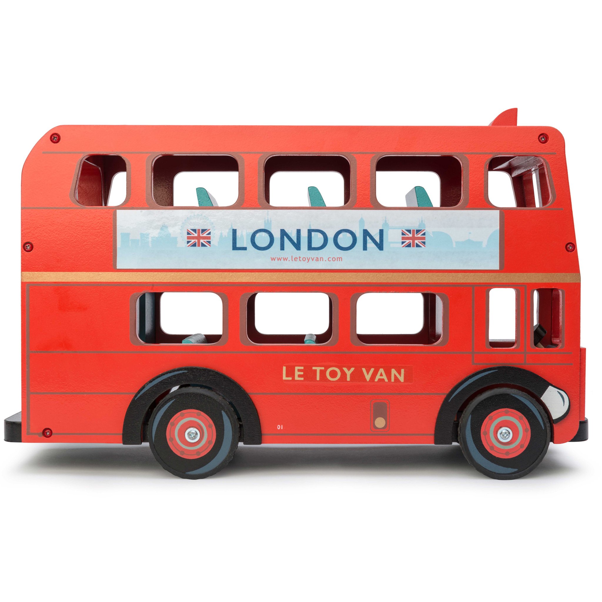 TV469-Red-Wooden-London-Bus-Double-decker-Wooden-Side