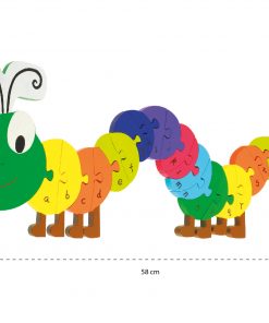 ALPHABET PUZZLE - CATERPILLAR- MEASUREMENTS