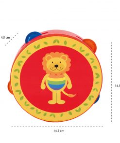 TAMBOURINE - LION- MEASUREMENTS