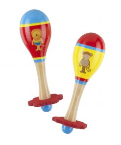 MARACA SET - LION & MONKEY