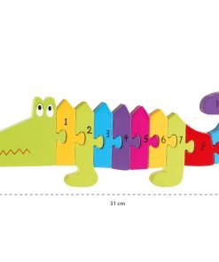 NUMBER PUZZLE - CROCODILE- MEASUREMENTS