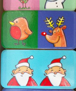 212889 Wooden Christmas Dominoes Indiv 2
