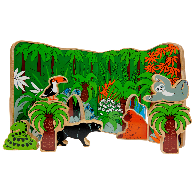 BU81 Jurassic toy world - setup - jungle