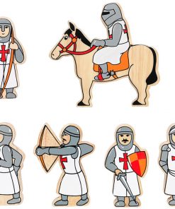 NC990 Red knight playset - bag of 6 (2)