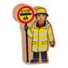 NC507 Natural yellow & black lollipop person