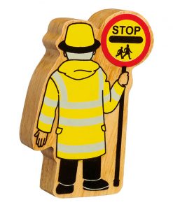NC507 Natural yellow & black lollipop person - back