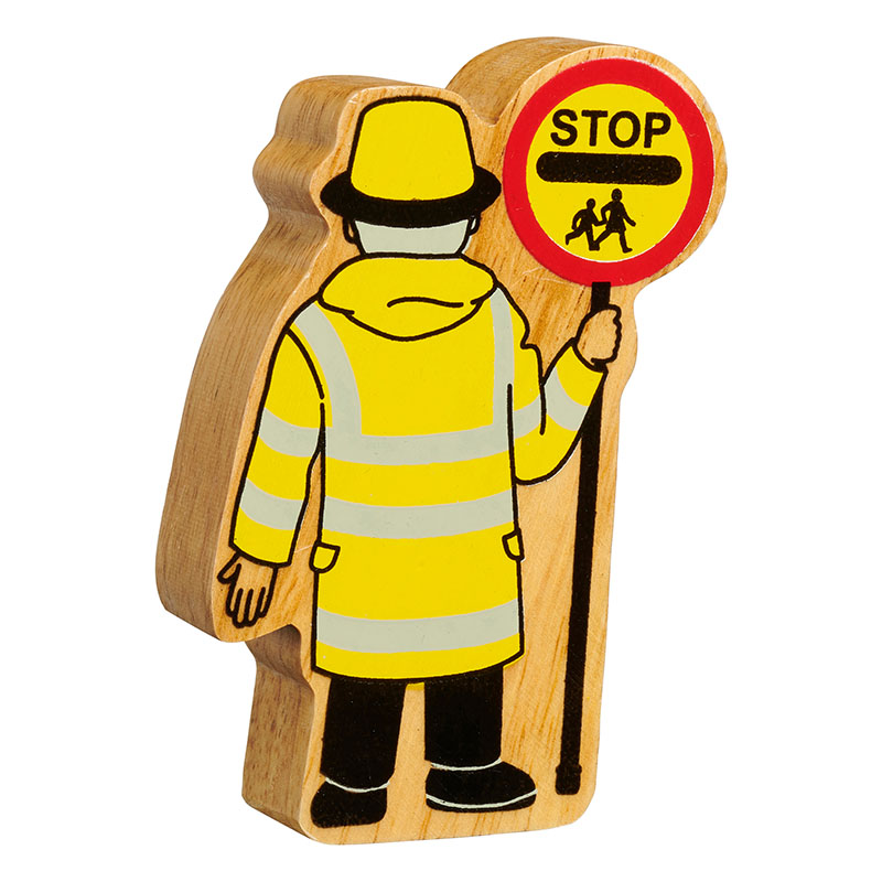 NC507 Natural yellow & black lollipop person - back
