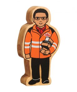 NC509 Natural orange & black delivery person