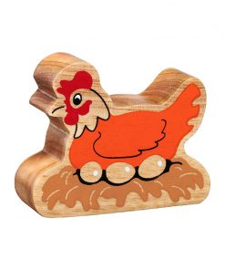 NC871 Natural orange hen on a nest