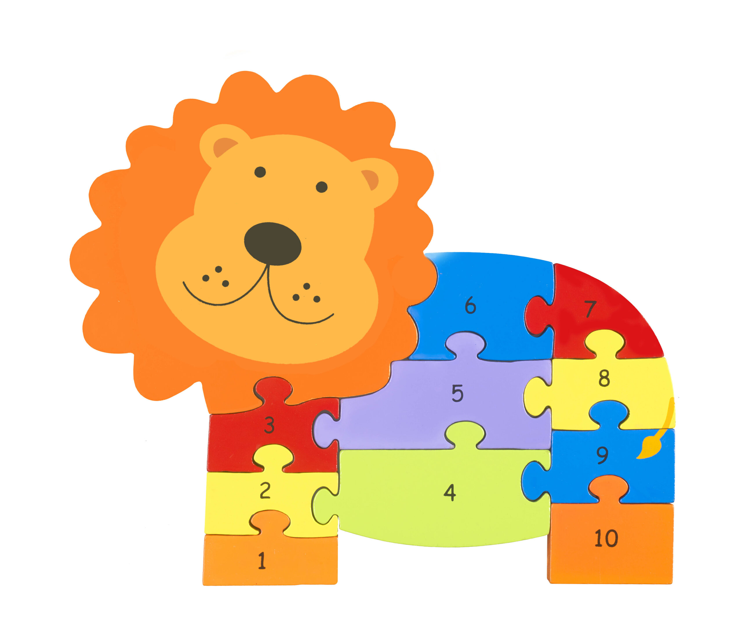 NUMBER PUZZLE - LION (new)